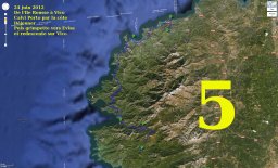 en route vers Vico, niche abrupte entre mer et soleil.