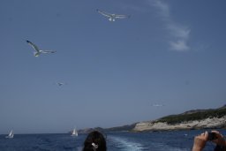 on reste bouche "baie" à Bonifacio